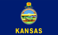 Kansas ( KS )  State Flag 